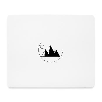 MONTAGNE - Tapis de souris (format paysage) - blanc - Devant