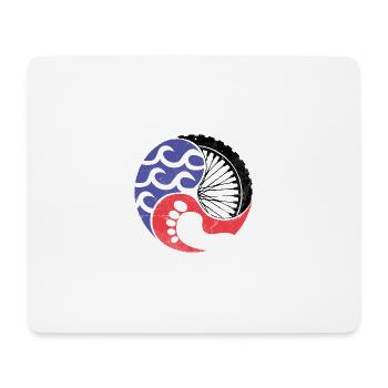 3athlon Swim Bike Run - Premium Design - Mouse Pad (horizontal) - white - Front