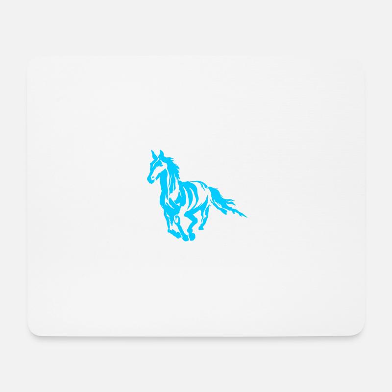 Hengst - Premium Design - Mousepad (Querformat) - Weiß