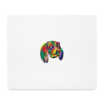 Rainbow Dog - Premium Design - Mouse Pad (horizontal) - white - Front