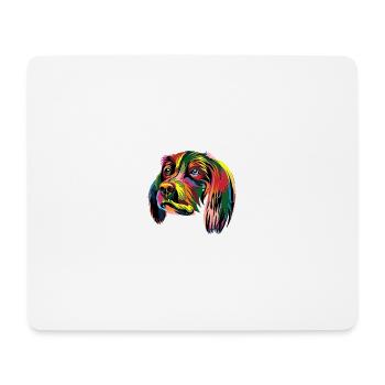 Rainbow Dog - Premium Design - Mouse Pad (horizontal) - white - Front
