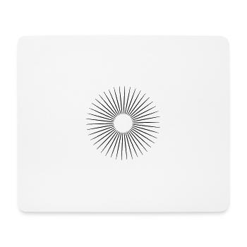 Lines in a circle in all Vector colors - Mouse Pad (horizontal) - white - Front