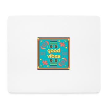 GOOD VIBES - Tapis de souris (format paysage) - blanc - Devant