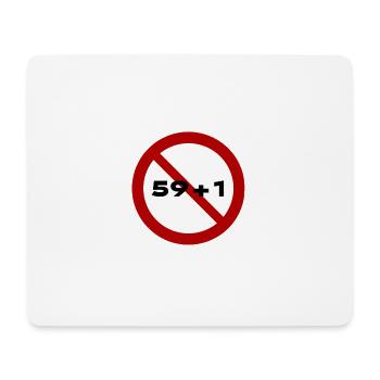 No 59+1 - Mouse Pad (horizontal) - white - Front