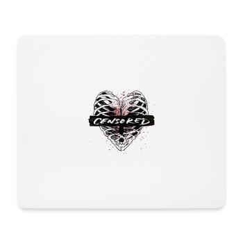 Censored front - Mousepad (Querformat) - Weiß - Vorne