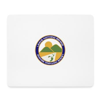 leve nothing behind - Mousepad (Querformat) - Weiß - Vorne