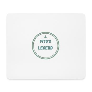 70's Legend - Mouse Pad (horizontal) - white - Front