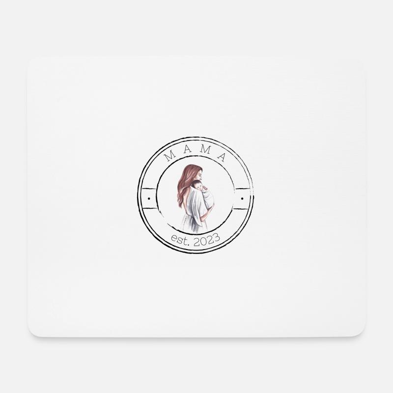 Mama Logo 2023 - Mousepad (Querformat) - Weiß