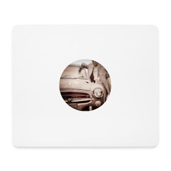 Vintage Autopalette Design in Sepia Tones - Mousepad (Querformat) - Weiß - Vorne