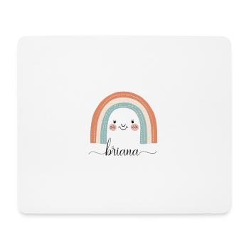 Briana! Rainbow, customizable - Mouse Pad (horizontal) - white - Front