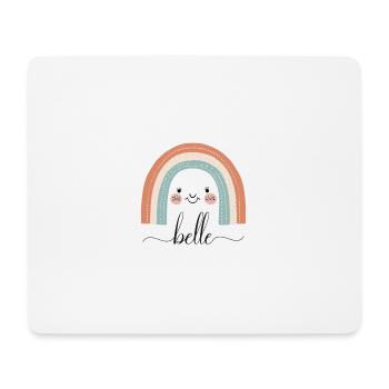 Belle! Regenbogen, personalisierbar - Mousepad (Querformat) - Weiß - Vorne