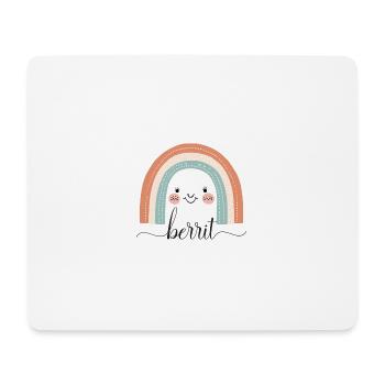 Berrit! Rainbow, customizable - Mouse Pad (horizontal) - white - Front