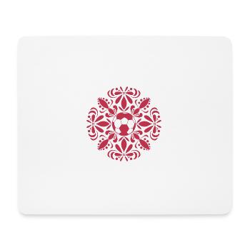 Handball Mandala - Mousepad (Querformat) - Weiß - Vorne