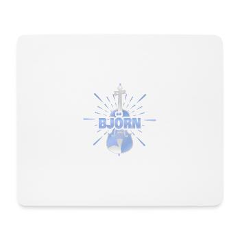 Cadeau pour Björn - Tapis de souris (format paysage) - blanc - Devant