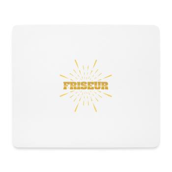 Job Friseur - Mousepad (Querformat) - Weiß - Vorne