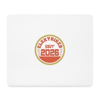 Électricien 2026 - Tapis de souris (format paysage) - blanc - Devant