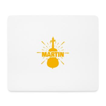 Vorname Martin - Mousepad (Querformat) - Weiß - Vorne