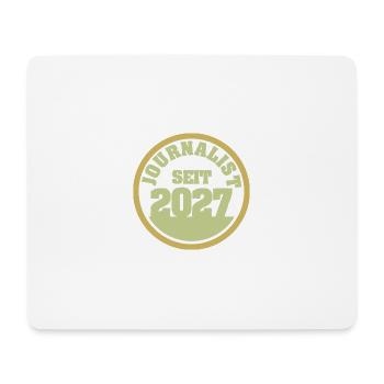 Journaliste 2027 - Tapis de souris (format paysage) - blanc - Devant
