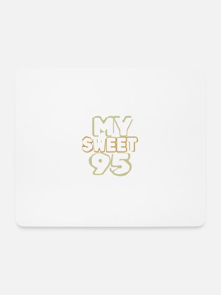 Geburtstag 95 - Mousepad (Querformat) - Weiß