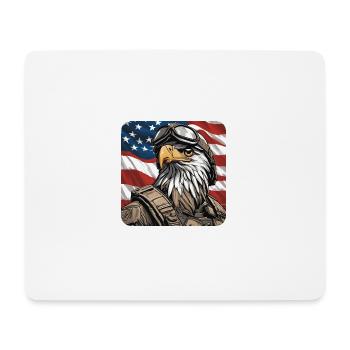 Eegle of USA - Mousepad (Querformat) - Weiß - Vorne