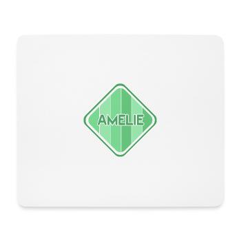 Amelie as a girl - Mouse Pad (horizontal) - white - Front