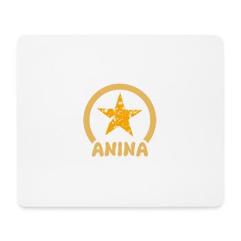 Cadeau pour Anina - Tapis de souris (format paysage) - blanc - Devant