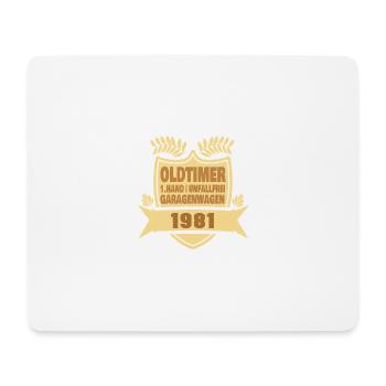1981 - Mousepad (Querformat) - Weiß - Vorne