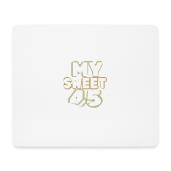 Birthday 45 - Mouse Pad (horizontal) - white - Front