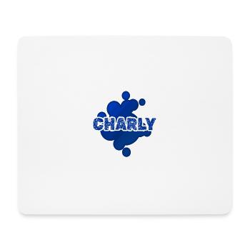 Charly - Tapis de souris (format paysage) - blanc - Devant