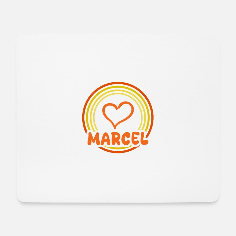 Marcel - Mousepad (Querformat) - Weiß