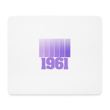 Geboren 1961 - Mousepad (Querformat) - Weiß - Vorne