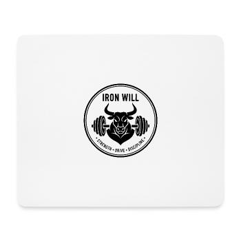 Iron Will Bull - Mouse Pad (horizontal) - white - Front