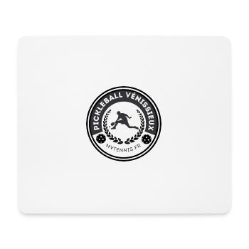 LOGO MVT PICKLEBALL - Tapis de souris (format paysage) - blanc - Devant