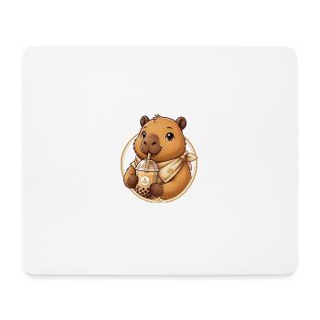 Golden Bear Bubble Tea Charm - Mouse Pad (horizontal) - white - Front