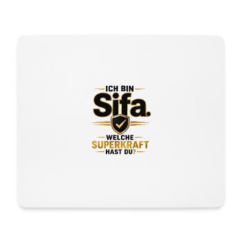 Ich bin Sifa – Welche Superkraft hast du? - Mousepad (Querformat) - Weiß - Vorne