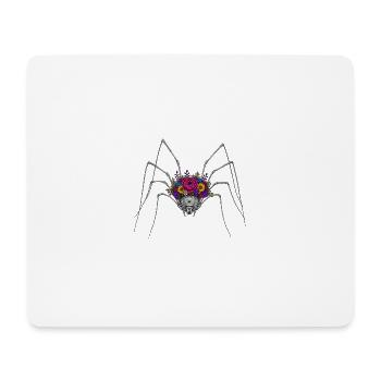Blühende Spinnenkrone - Mousepad (Querformat) - Weiß - Vorne