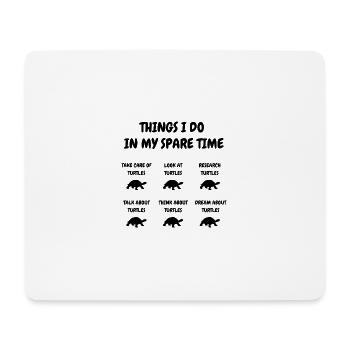 Obsessed with Turtles - Mouse Pad (horizontal) - white - Front