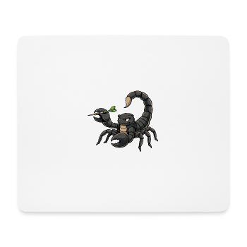 Skorpion mit Darts - Mousepad (Querformat) - Weiß - Vorne