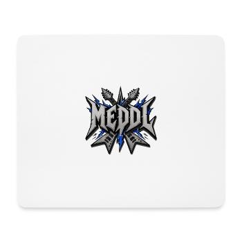 Meddl – fränkischer Metal Spruch - Mousepad (Querformat) - Weiß - Vorne