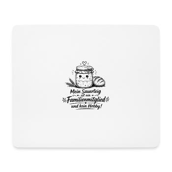 Sauerteigglas Familienmomente - Mousepad (Querformat) - Weiß - Vorne