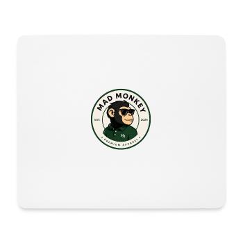 Singe Fou Singe Polo Vert - Tapis de souris (format paysage) - blanc - Devant