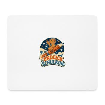 Endlich Schulkind – Capybara Einschulung - Mousepad (Querformat) - Weiß - Vorne