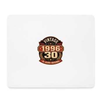 Vintage 1996 – 30 Jahre Original - Mousepad (Querformat) - Weiß - Vorne