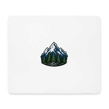 Mountain Forest Patch - Mouse Pad (horizontal) - white - Front