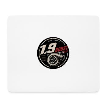 Turbo 1.9 Boost Diesel Badge - Mousepad (Querformat) - Weiß - Vorne