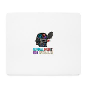 Normal Mode Not Installed – Geek Robot IT - Mouse Pad (horizontal) - white - Front