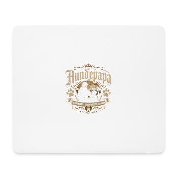 Hundepapa Vintage Blackletter - Mousepad (Querformat) - Weiß - Vorne