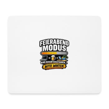 Feierabendmodus Ausruhen Jetzt - Mousepad (Querformat) - Weiß - Vorne