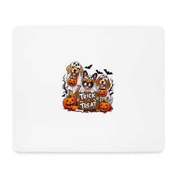 Halloween Dogs Trick or Treat - Mouse Pad (horizontal) - white - Front
