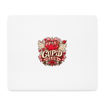 Cupid Club – Romantisches Herz mit Flügeln - Mousepad (Querformat) - Weiß - Vorne
